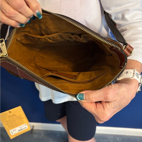 Patricia Nash Tan Leather Shoulder Bag - Picture 5 of 6